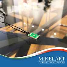 Gioiello Charms Collana Campo da calcio smaltato