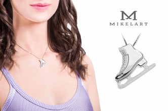 Ciondolo pattino ghiaccio modello grande con lama diamantata