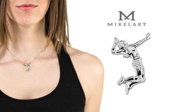 Gioiello Pendente Ciondolo Pallavolo Battuta Spin