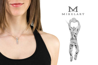 Gioiello pendente ciondolo Pallavolo Alzata indietro