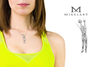 Gioiello pendente ciondolo pallavolo Muro