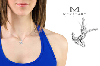 Gioiello ginnastica aerobica salto in Enjambè