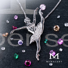 Gioiello Ballerina Developpe pietre bianche