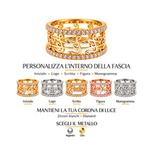 Anello a fascia personalizzabile
