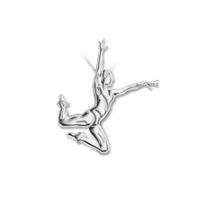 Bijoux gymnaste, pendentif de gymnastique aérobie saut enjambè