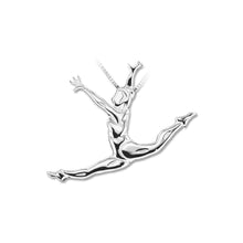 Bijoux gymnaste, pendentif de gymnastique aérobie Ejambè