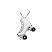 Bijioux, Pendant Roller skate enamelled émaillé bleu small