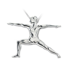 Yoga jewellery pendant VIRABHADRASANA II