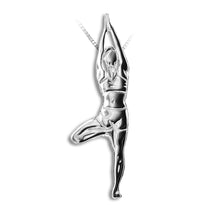 Yoga jewellery  pendant VRKASANA, tree pose  “The balance between Sky and Earth”