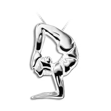 Yoga jewellery pendant, VRISCHIKASANA, scorpion pose